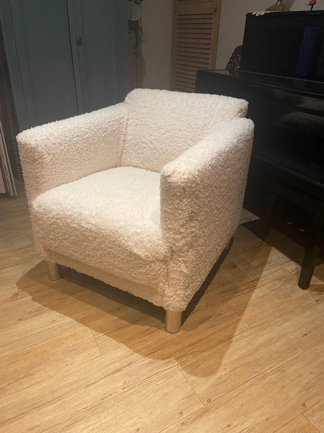 White tulle armchair