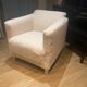 Fauteuil bouclette blanc
