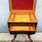Mahogany sewing basket