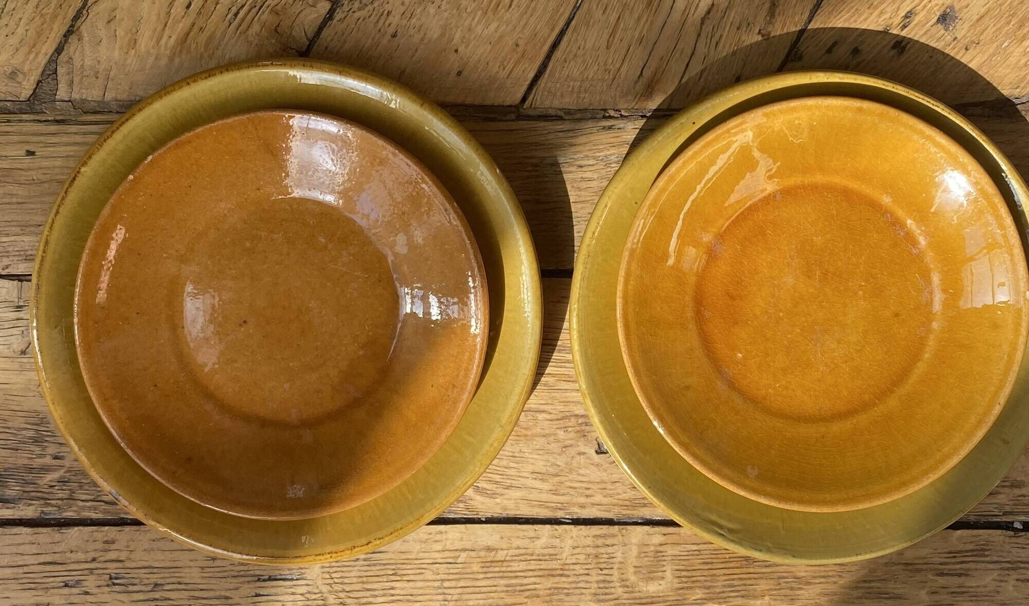 4 assiettes Vallauris et Biot années 60