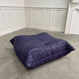 Ligne Roset vintage leather pouf