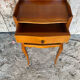 Antique nightstand louis xv style wood drawer + vintage case