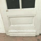 Door of passage has small mirror tiles solid fir patinated 20th century