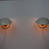 Pair of 2 Danish vintage wall lamps PH Hat by Poul Henningsen Louis Poulsen