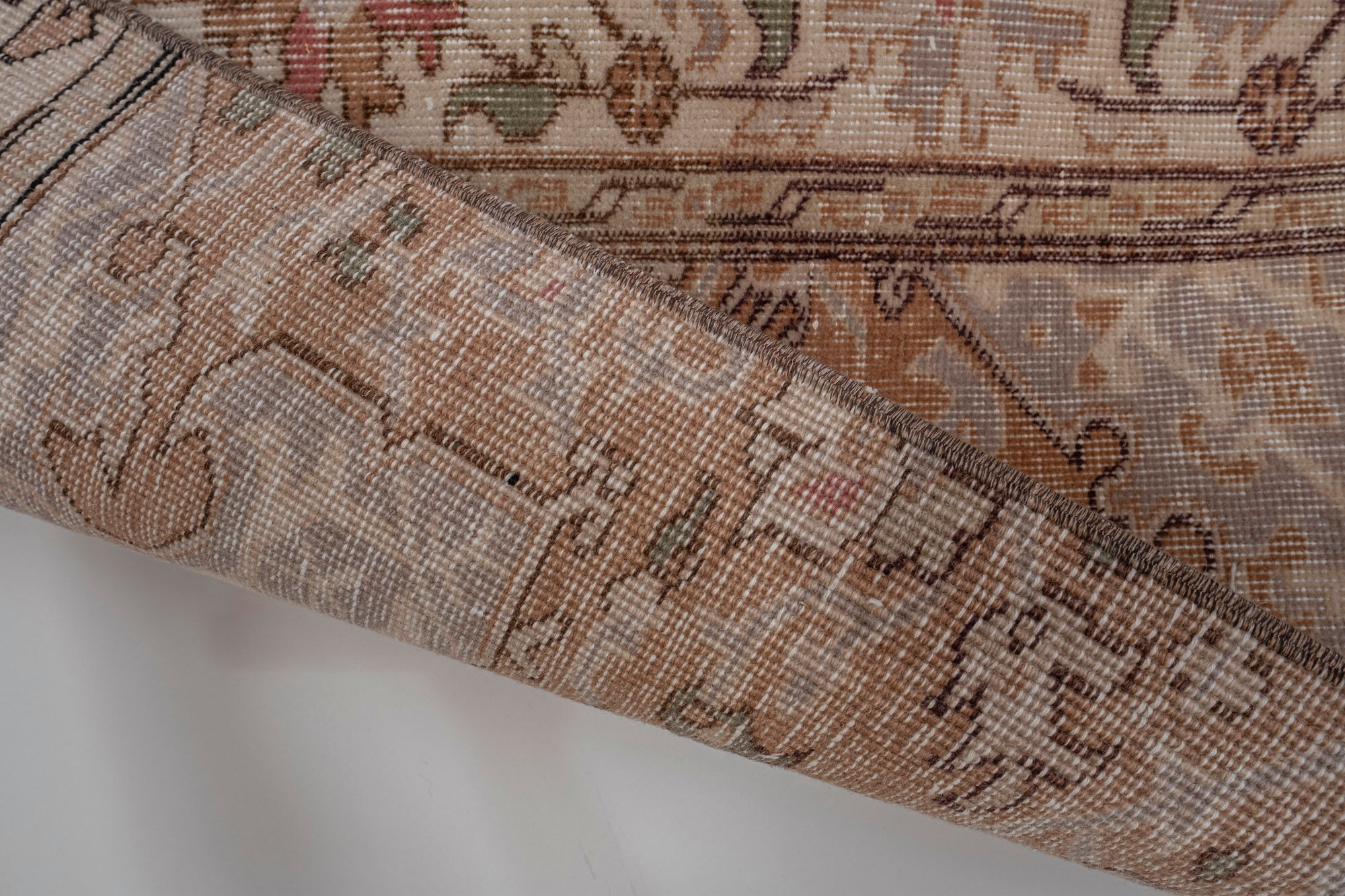 Small Turkish Distressed Runner Rug, 1970s 62 x 300 cm