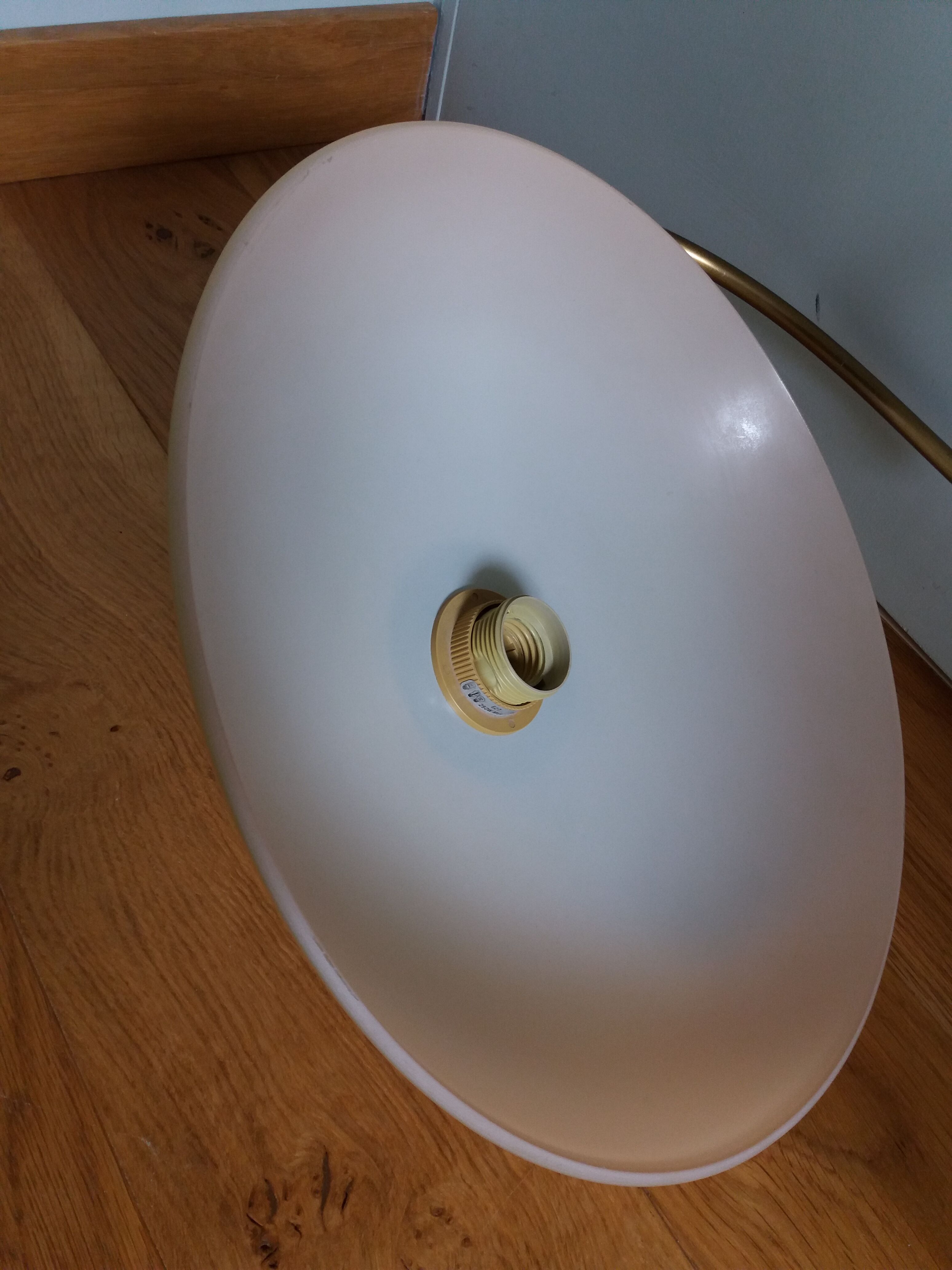 Ceiling lamp suspension brand C.V.L model Cogolin glass and brass