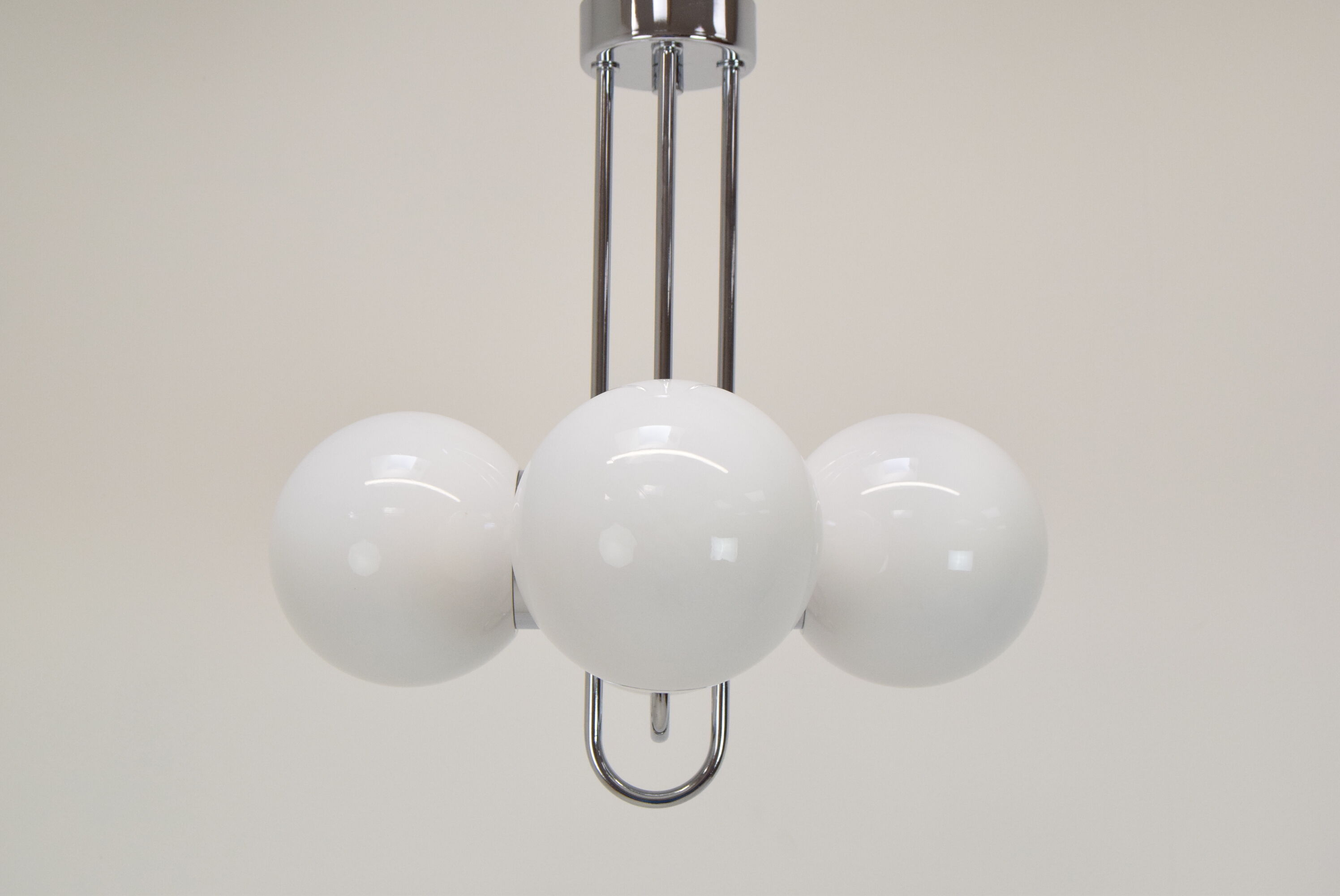 Mid-century designed chandelier by jílové u děčína,czechoslovakia,1970's.