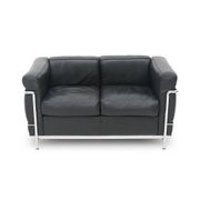 Canapé 2 places LC2 par Le Corbusier pour Cassina, années 1970
