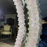 Oval Venice mirror from the 50s in Murano glass