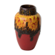Flamed vase West Germany fat lava