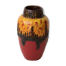 Vase flammé west germany fat lava