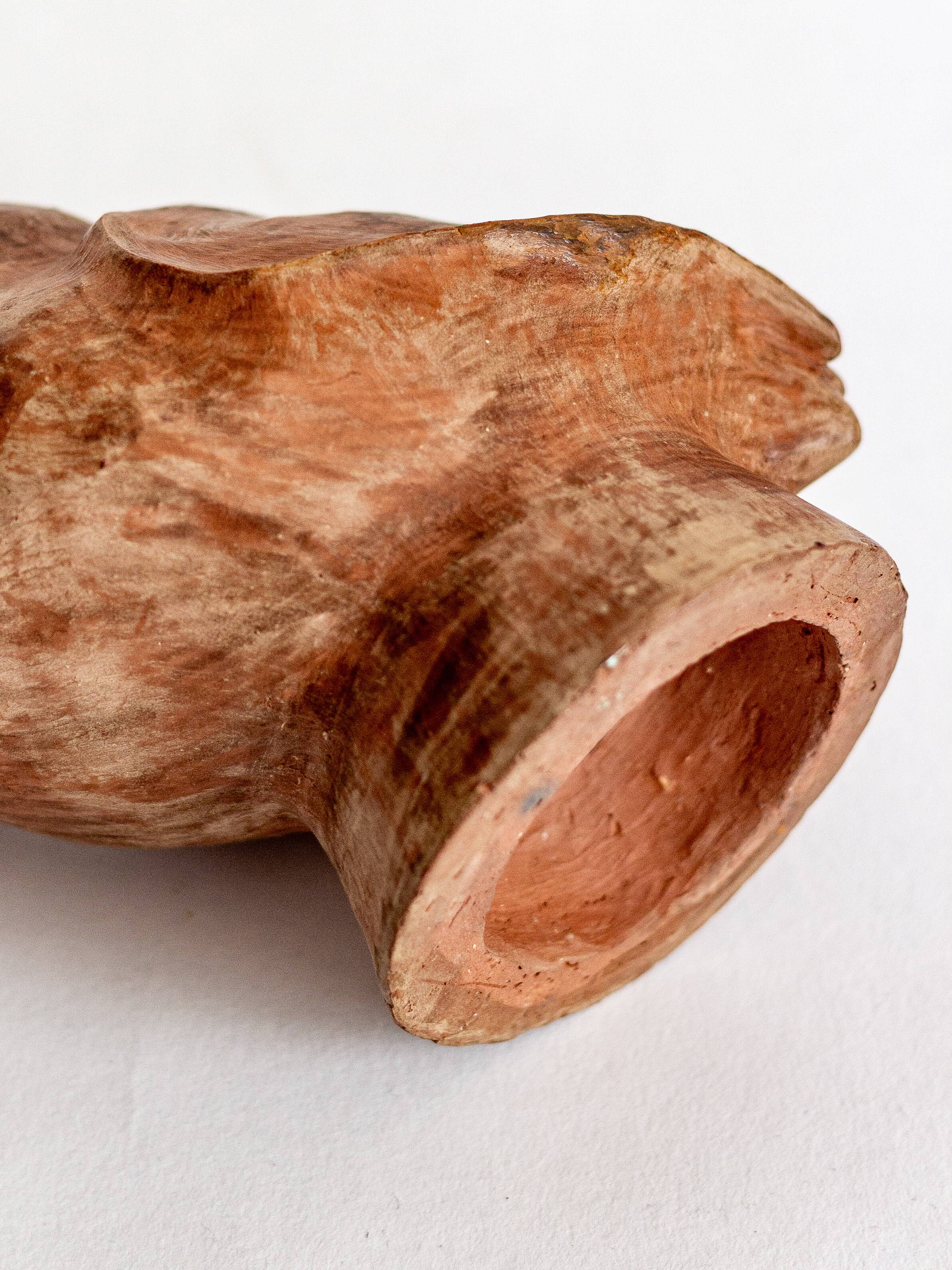 Terracotta owl, anonymous work, circa 1960s