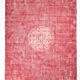 7x10 pale red large turkish rug, 203x310cm