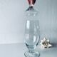 Large apothecary-shaped glass bottle