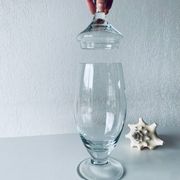 Grand flacon forme apothicaire en verre