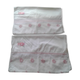 Lot of 2 embroidered cushion covers