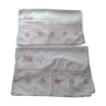 Lot of 2 embroidered cushion covers