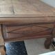 Rustic oak coffee table – Apothecary spirit – 19th century
