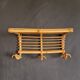 Rattan coat rack