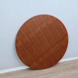 Vittorio Nobili 1950s round dining table in teak & brass