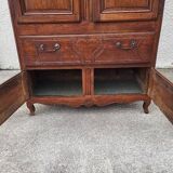 Buffet cabinet in oak with 4 doors and 1 drawer from the 18th century
