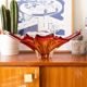Bol en verre de Murano rouge