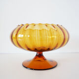 1960 blown glass standing cup