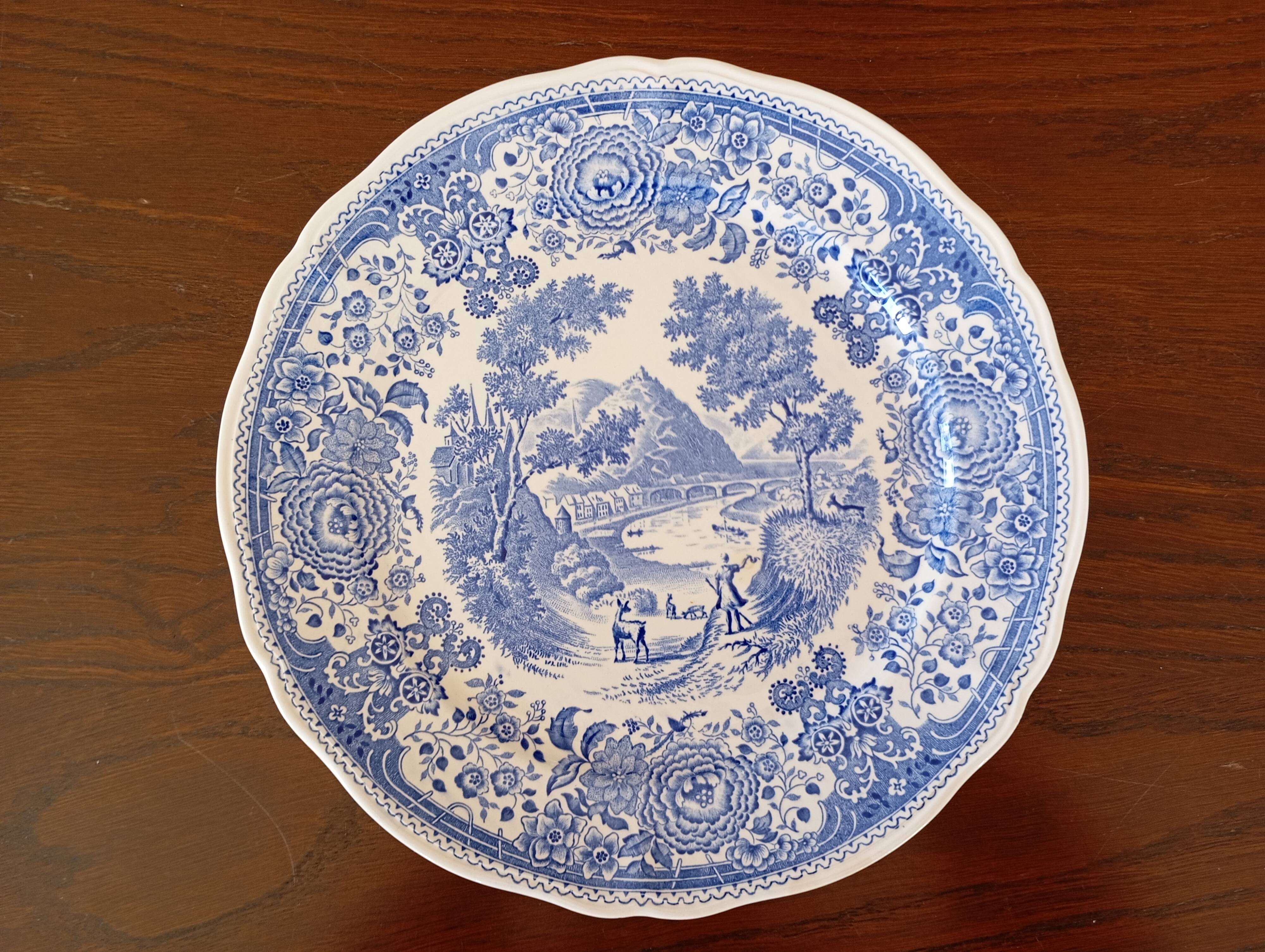 Burgenland blue flat plates Villeroy & Boch