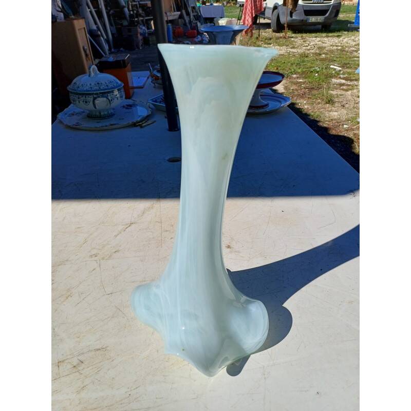 Opaline glass vase