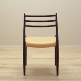 Set of six mahogany chairs, Danish design, 1960s, designer: Niels Otto Møll