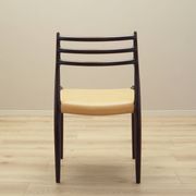 Set of six mahogany chairs, Danish design, 1960s, designer: Niels Otto Møll