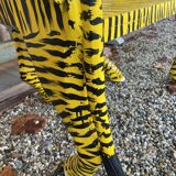 Painted wooden tiger chair