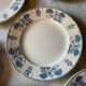 Series of 9 plates Terre de fer Sarreguemines anciens
