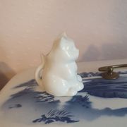 Small milk jug porcelain cream pot in the shape of a vintage cat