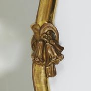 Max Welz Vienna Art Nouveau Hand-Carved Gilded Wood Wall Mirror, Austria, 1930s