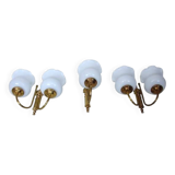 Mid Century wall lamp set, 1960s.