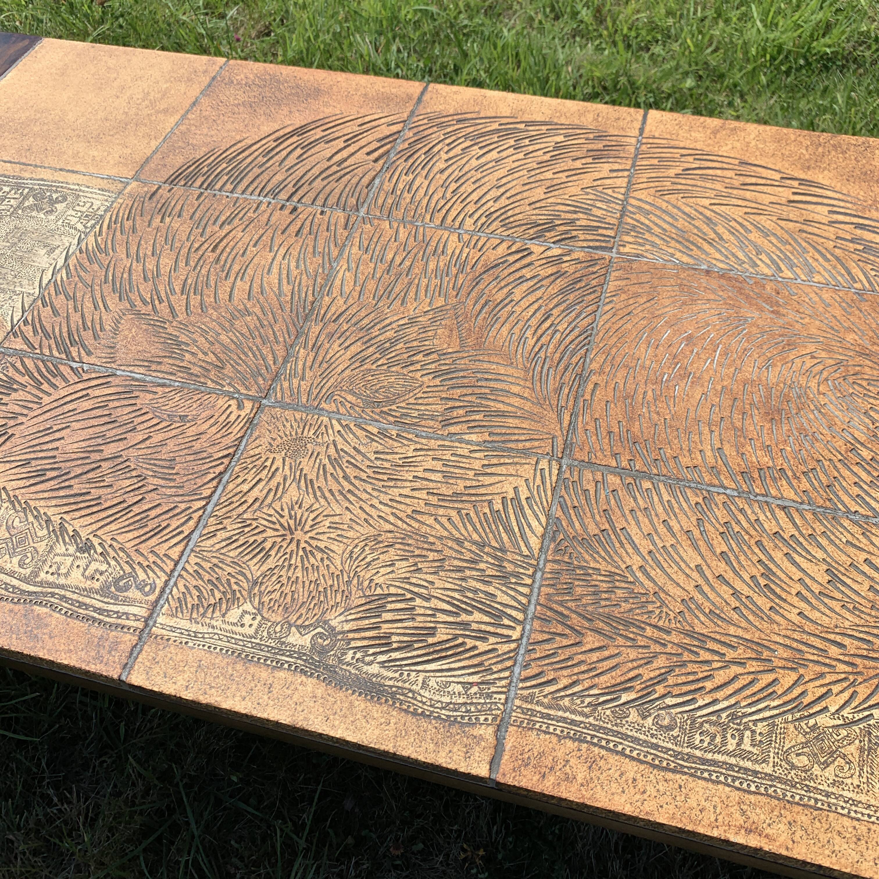 Capron ceramic coffee table the sleeping cat