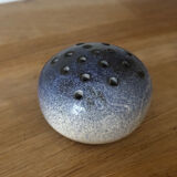 Vintage pretty little blue flower brooch signed