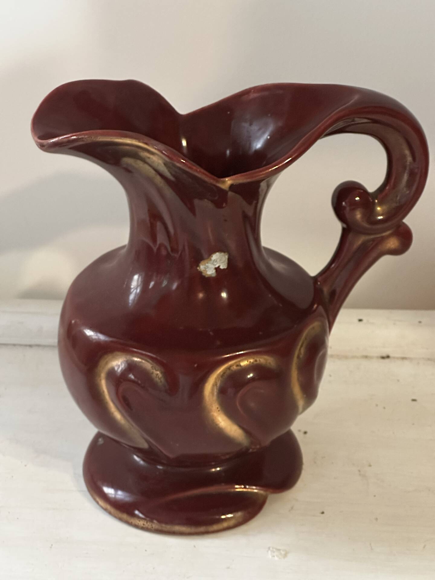 Pichet Mid-Century ceramic no 14/20 Germany - Ruby red enhanced O