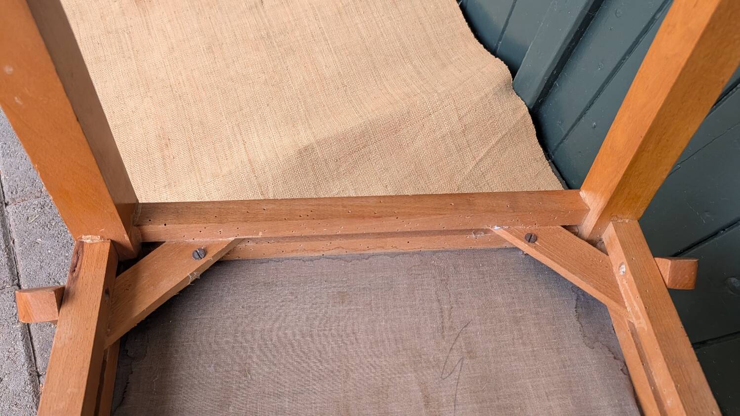 Fauteuil en hêtre courbé, années 40-50