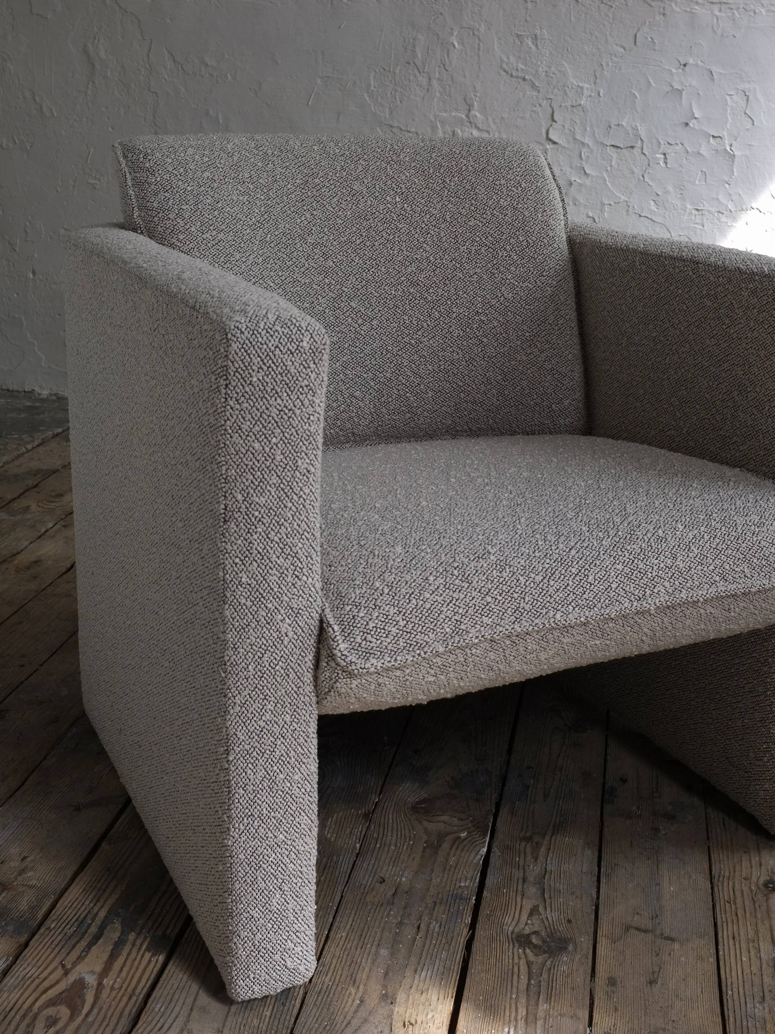 Fauteuil lounge Gray Dedar en bouclette | Années 1990