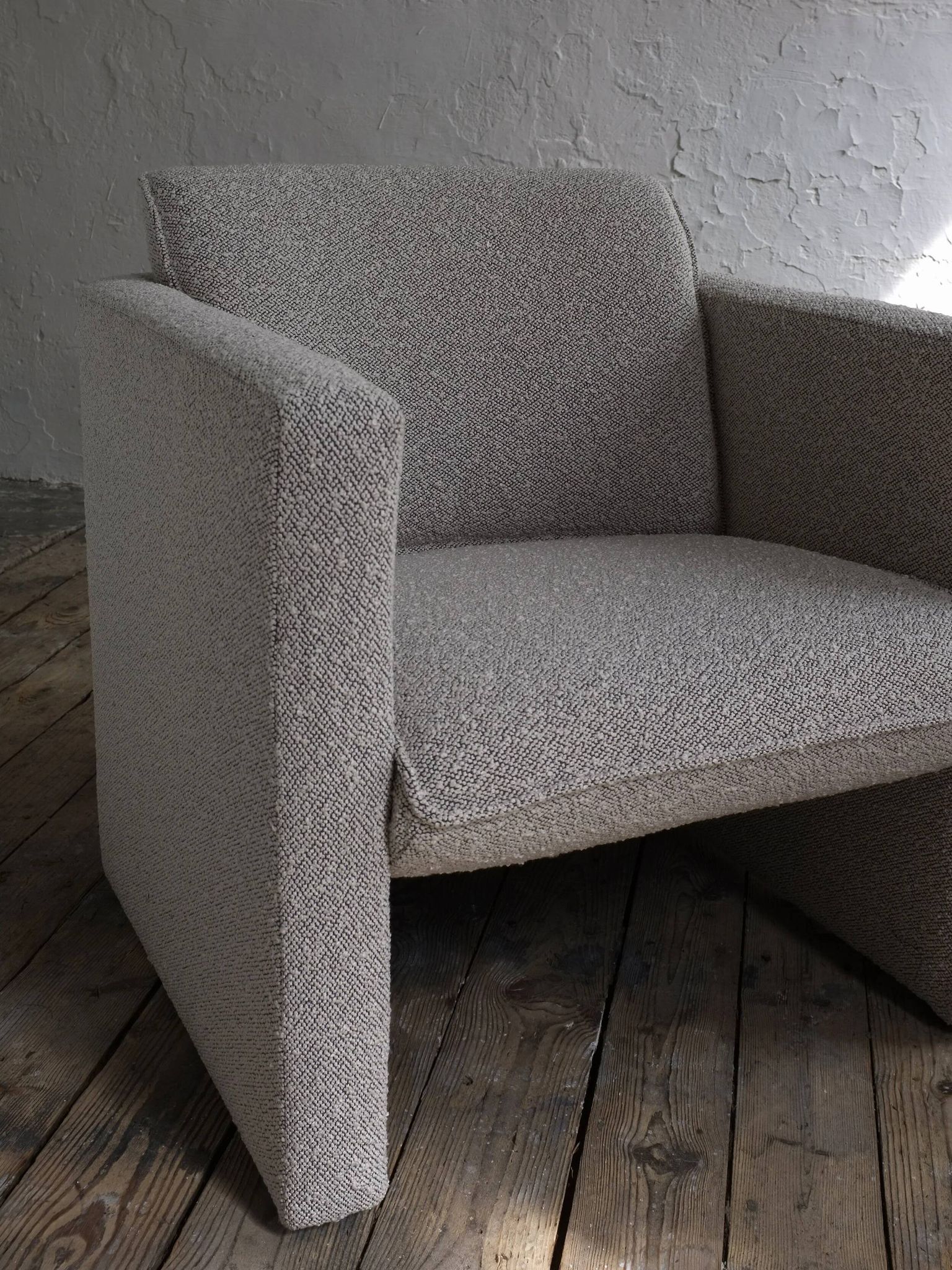 Fauteuil lounge Gray Dedar en bouclette | Années 1990
