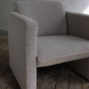 Fauteuil lounge Gray Dedar en bouclette | Années 1990
