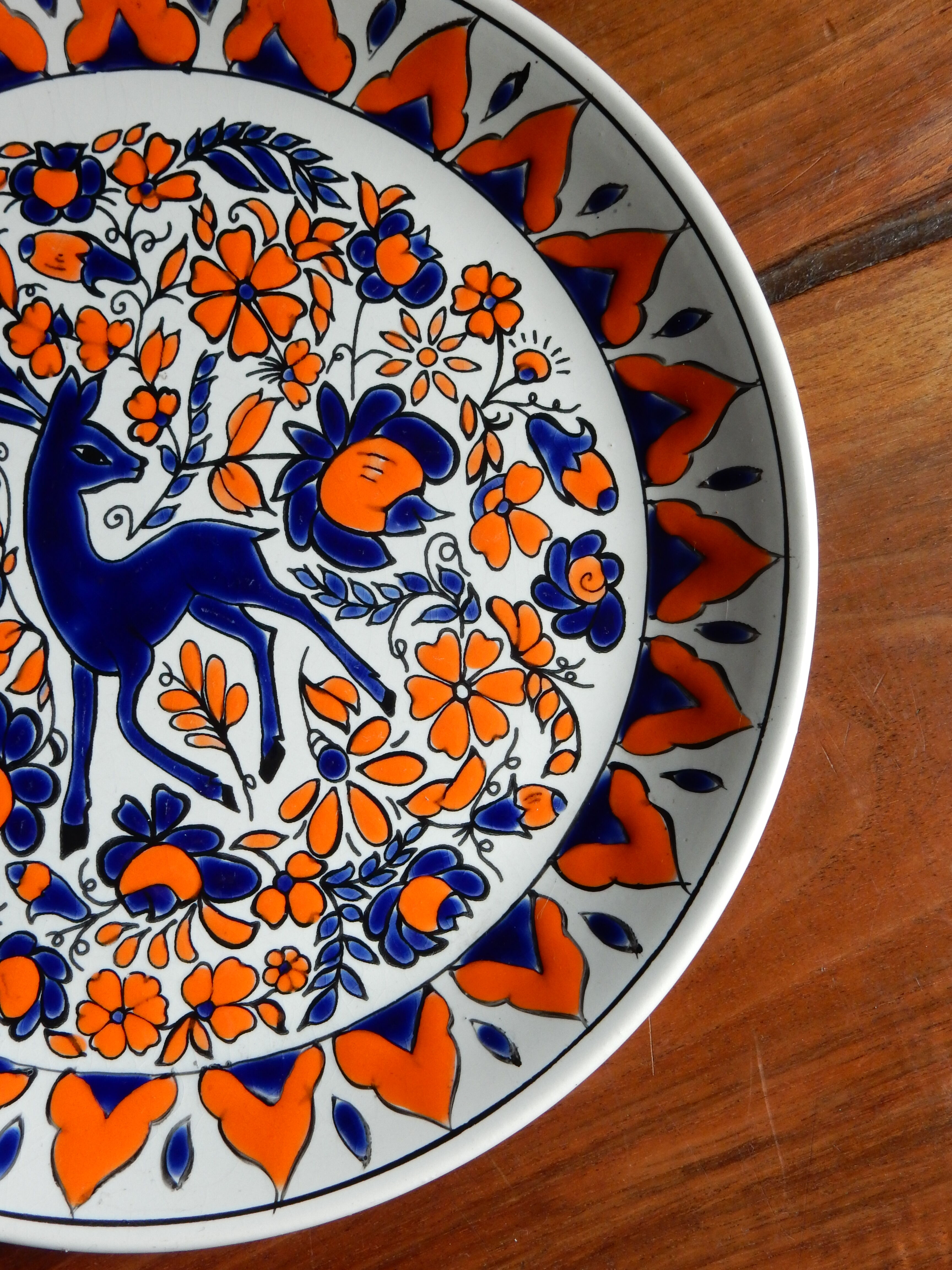 Assiette décorative Clarisse Céramique Rhodes Grèce