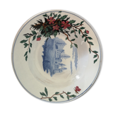 Plat rond creux Porcelaine opaque de gien