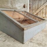 Old table display case counter plant greenhouse 62 x 72 cm
