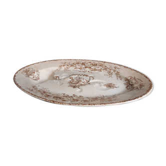 Antique French meat serving dish, by H B Choisy Le Roi, model Louis XVI