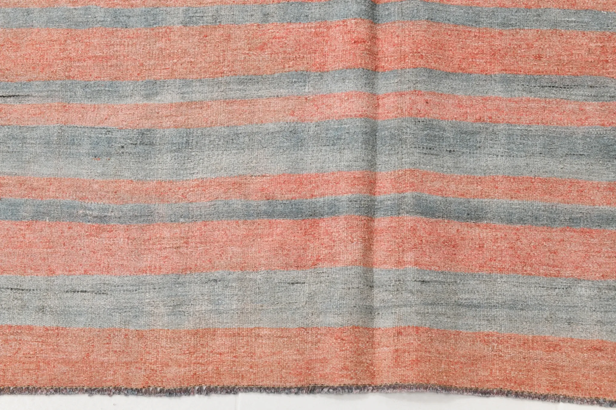 Dusty Pink Vintage Kilim Rug, Turkish Striped Bohemian Bedroom Decor 6x7
