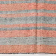 Dusty Pink Vintage Kilim Rug, Turkish Striped Bohemian Bedroom Decor 6x7