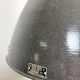 Dark grey enamel industrial factory lamp from elektrosvit, 1960s